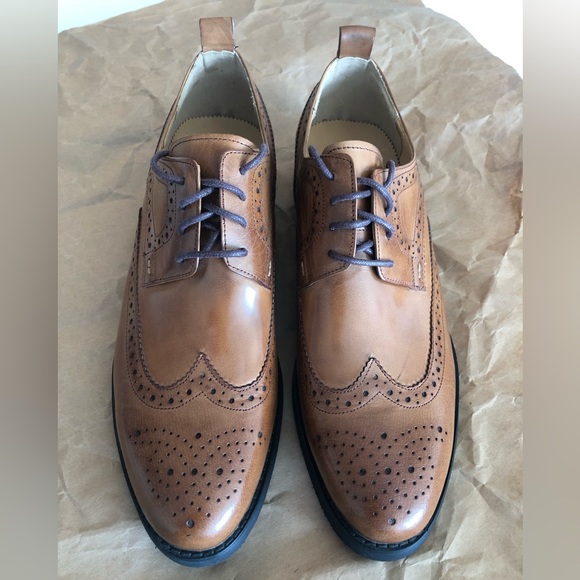 BROWN LEATHER DRESS SHOES - Picture 2 of 7